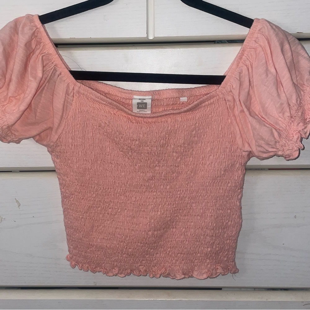 Pacsun pink ruched top